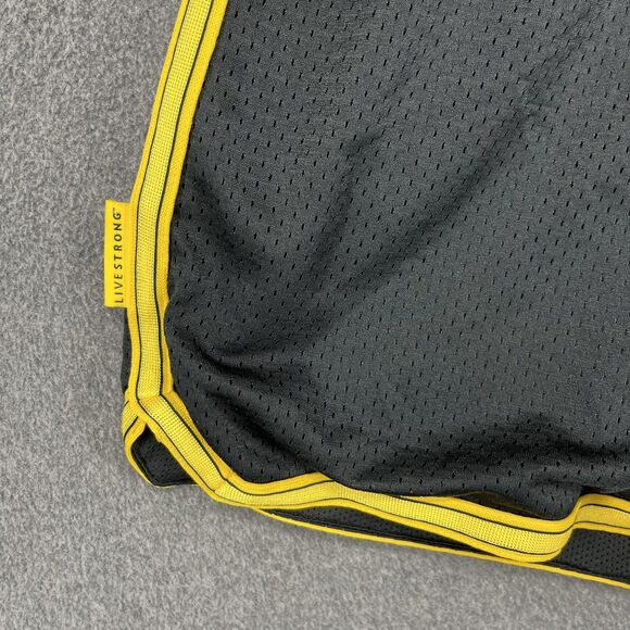 Nike Dri-FIT LIVESTRONG Shorts Women Medium Black Yellow Athletic Mesh Polyester - Picture 4 of 14